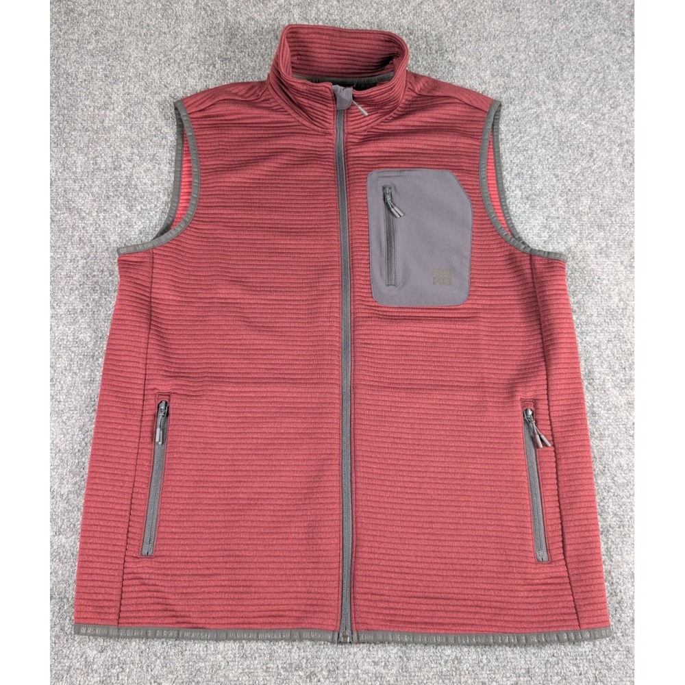 Alaskan Hardgear‎ AKHG Blackburn Full Zip Vest Mens Medium Burgundy Ribbed